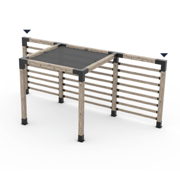 QUAD4臂凉亭延伸支架QUAD 4 Arm Pergola ExtensionBracket for 6x6 Wood Posts