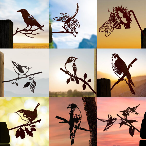 Wrought Iron Metal Art Decorations - 图片 4