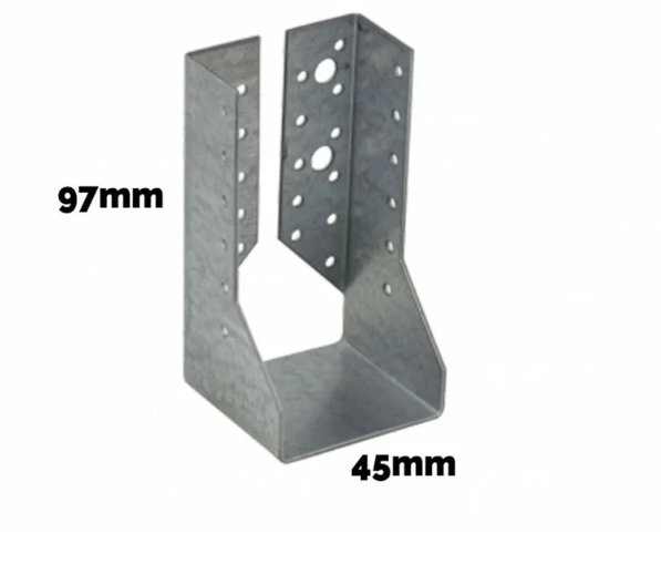 Premium Heavy Duty Galvanised Concealed Joist Hanger 2mm Thick Outdoor & Indoor Joist Hanger