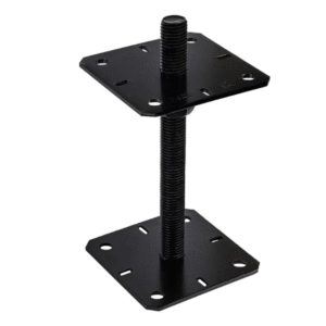 Black Heavy Duty Galvanised Adjustable Pergola Post Support Pergola Post Anchor