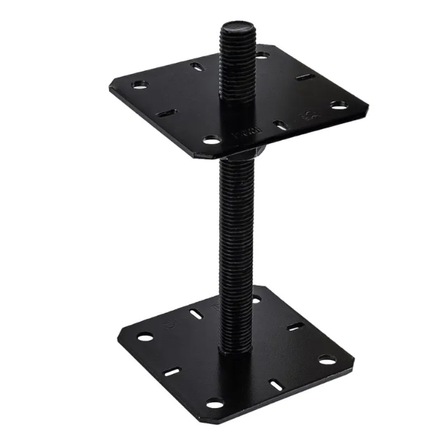 Black Heavy Duty Galvanised Adjustable Pergola Post Support Pergola Post Anchor