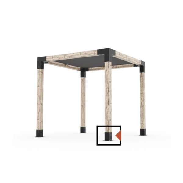 SOLO凉亭立柱底座和壁挂支架SOL0-3 Pergola Post Base and WaMount Bracket for 6x6 Wood posts