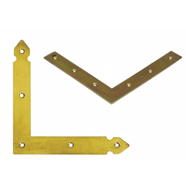Single Heavy Duty Flat Corner Bracket Repair Brace Mending Plate L Shaped Angle Plate