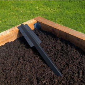 2-Tier Straight Railway Sleeper Bracket with Stake