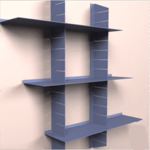 Metal home wall shelf bookcase background wall shelf