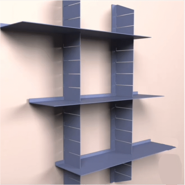 Metal home wall shelf bookcase background wall shelf