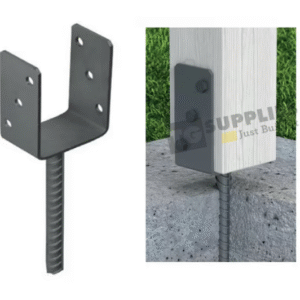 Heavy Duty Anthracite Grey Concrete in Pergola Post Support Base