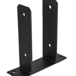 Heavy Duty Black Galvanised Bolt Down Pergola Post Support Post Anchor Bracket Fence Post Support Base