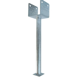 Heavy Duty Hot Dipped Galvanised Concrete In U Shape Wide Pergola Post Support Ground Anchor Metal Foundation Base Post Bracket