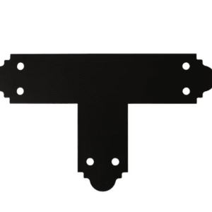 Black Ornamental Tee Bracket Brace  T Shape Pergola Connector  Black Tee Plates  T Brackets