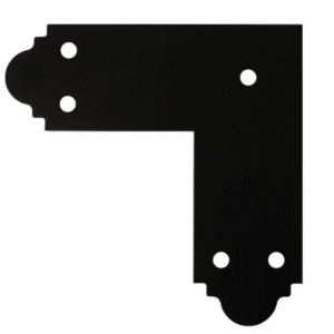Heavy Duty Black Ornamental Flat Angle Plate L Brace