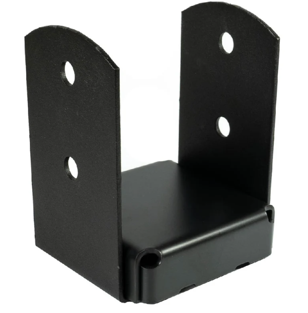 Black Down Post Pergola Post Support With A Spacer Pergola Post Bracket Post Ground Anchor Fence Post Bracket