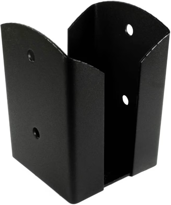 Black Vintage Bolt Down Pergola Post Support Timber to Concrete Bracket - 图片 5