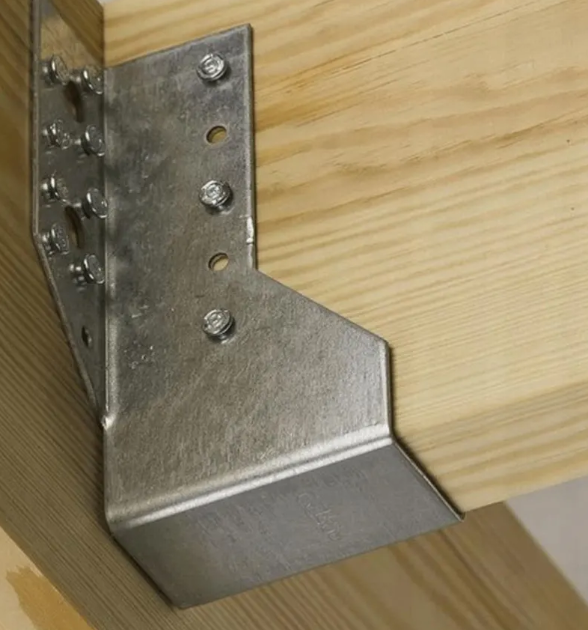 Reinforced Premium Heavy Duty Galvanised Face Fix Joist Hanger - 2mm Thick Steel - 图片 3