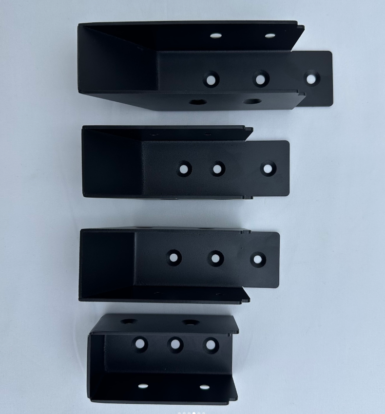 Customized Stamping Parts Black Stair Railing Connectors Stair Wood Handrail Wooden Staircase Connector - 图片 4