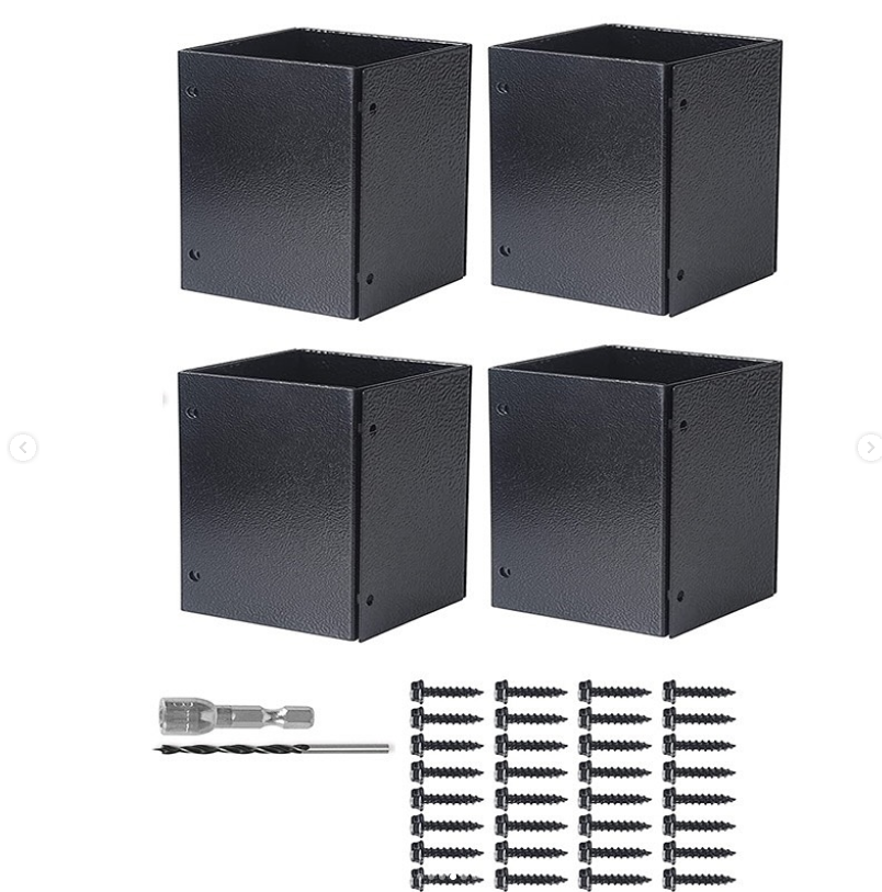 The adjustable post protector metal post protection kit is suitable for wooden mailboxes, fences and othe - 图片 4