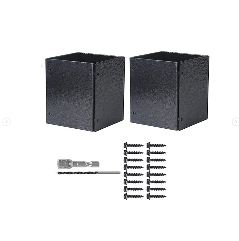 The adjustable post protector metal post protection kit is suitable for wooden mailboxes, fences and othe - 图片 3