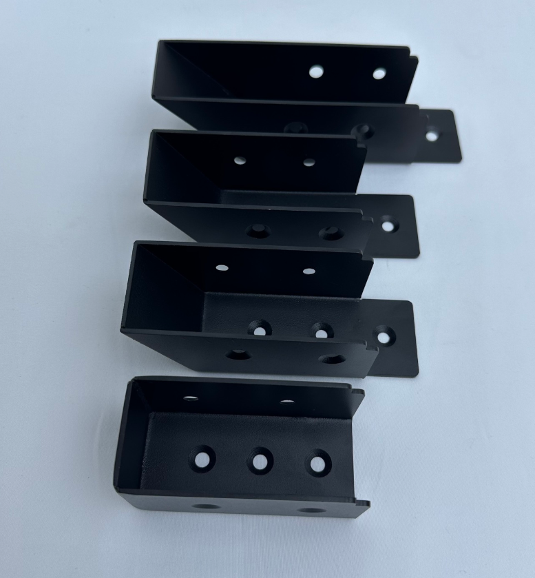 Customized Stamping Parts Black Stair Railing Connectors Stair Wood Handrail Wooden Staircase Connector - 图片 3