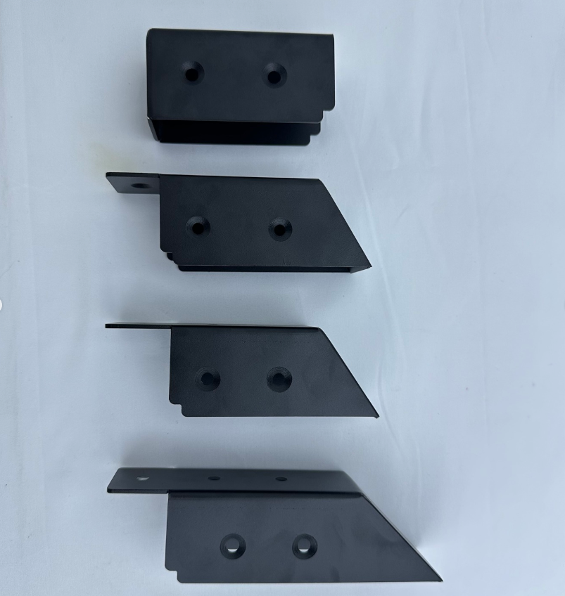 Customized Stamping Parts Black Stair Railing Connectors Stair Wood Handrail Wooden Staircase Connector