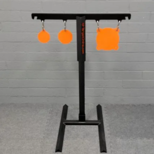 AR500 Steel Hostage Reactive Shooting Target - 38 Thick with 2x4 Target Stand AR500 steel hostage target, hostage reactive target, reactive shooting target, 2x4 target stand, shoot no shoot target