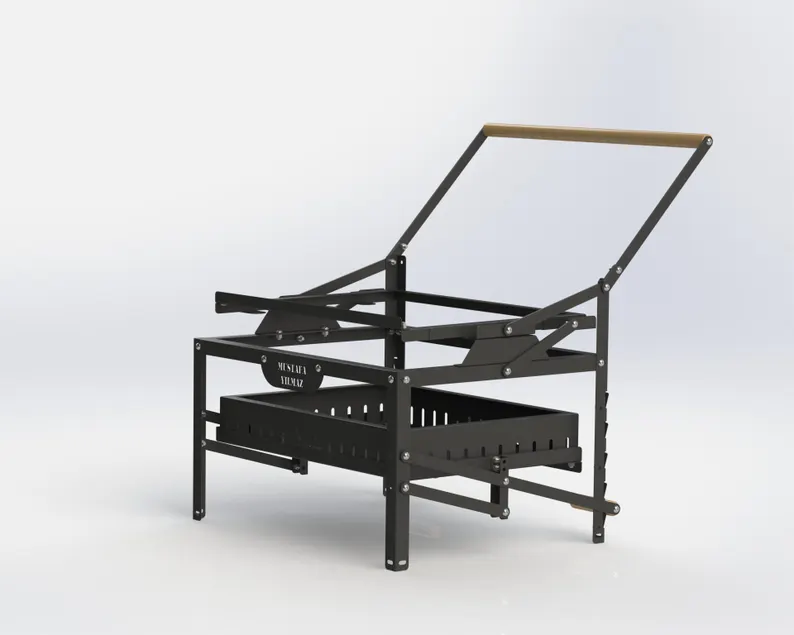 Manual Flip BBQ Grill
